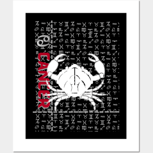 Cancer zodiac design Posters and Art